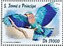 Indian Roller Coracias benghalensis  2016 Asian birds Sheet