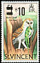American Barn Owl Tyto furcata  1973 Surcharge on 1970.01 