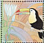 Keel-billed Toucan Ramphastos sulfuratus  1989 Noahs ark 25v sheet