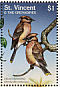 Cedar Waxwing Bombycilla cedrorum  1997 Birds of the world Sheet