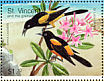 St. Lucia Oriole Icterus laudabilis  1998 Endangered species of the Caribbean 6v sheet