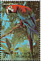 Red-and-green Macaw Ara chloropterus  1998 Birds of the world Sheet