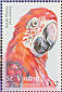 Scarlet Macaw Ara macao  2000 The wonderful world of birds Sheet