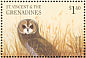 Marsh Owl Asio capensis  2001 Owls of the world Sheet