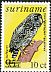 Black-banded Owl Strix huhula  1987 Surcharge on 1977.04, 1977.01 