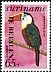 White-throated Toucan Ramphastos tucanus  1987 Overprint TE BETALEN 