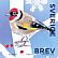 European Goldfinch Carduelis carduelis  2018 Winterbirds Booklet, sa
