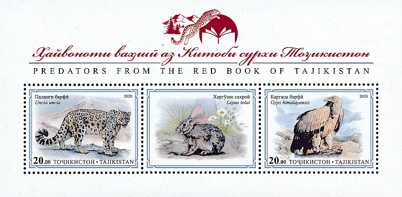 Birds on stamps: Tajikistan Text only, with links to images