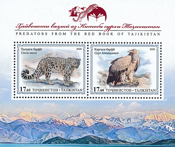 Birds on stamps: Tajikistan Text only, with links to images