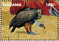 White-headed Vulture Trigonoceps occipitalis  1995 Kilimanjaro safari 16v sheet
