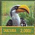 Eastern Yellow-billed Hornbill Tockus flavirostris  2016 Birds of Africa Sheet