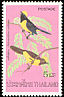 Sultan Tit Melanochlora sultanea  1975 Thai birds 