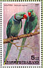 Alexandrine Parakeet Psittacula eupatria  2001 Parrots Sheet, p 13½