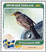 Common Blackbird Turdus merula  2016 Fauna of the world 4v sheet