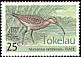 Bristle-thighed Curlew Numenius tahitiensis  1993 Birds of Tokelau p 13½