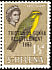 Yellow Canary Crithagra flaviventris  1963 Overprint TRISTAN DA... on St Helena 1961.01 