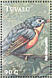 Red-billed Leiothrix Leiothrix lutea  2000 Birds of the South Pacific Sheet
