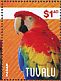 Scarlet Macaw Ara macao  2014 Macaws Sheet, birds alike, backgrounds differs