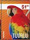 Scarlet Macaw Ara macao  2014 Macaws Sheet, birds alike, backgrounds differs