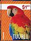 Scarlet Macaw Ara macao  2014 Macaws Sheet, birds alike, backgrounds differs
