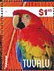 Scarlet Macaw Ara macao  2014 Macaws Sheet, birds alike, backgrounds differs