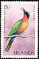 Red-throated Bee-eater Merops bulocki  1987 Birds of Uganda 
