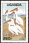 Great White Pelican Pelecanus onocrotalus  1988 National parks of Uganda 4v set