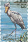 Shoebill Balaeniceps rex  1999 Birds of Uganda Sheet