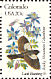 Lark Bunting Calamospiza melanocorys  1982 State birds and flowers 50v sheet, p 10½x11