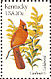 Northern Cardinal Cardinalis cardinalis  1982 State birds and flowers 50v sheet, p 10½x11
