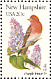Purple Finch Haemorhous purpureus  1982 State birds and flowers 50v sheet, p 11
