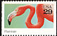 American Flamingo Phoenicopterus ruber  1992 Wild animals 5v booklet
