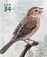 Bachman's Sparrow Peucaea aestivalis  2002 Longleaf pine forest 10v sheet, sa