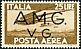 Barn Swallow Hirundo rustica  1947 Overprint A.M.G.V.G. on Italy 1947.01 