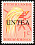 Lesser Bird-of-paradise Paradisaea minor  1962 Overprint UNTEA on Neth New Guinea 1954-9.01 
