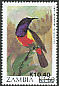 Anchieta's Sunbird Anthreptes anchietae  1989 Surcharge on 1987.01, 1987.03 