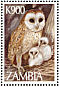 Western Barn Owl Tyto alba  1997 Owls Sheet