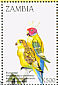 Blossom-headed Parakeet Psittacula roseata  1998 Parrots Sheet