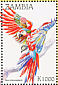 Red-and-green Macaw Ara chloropterus  1998 Parrots Sheet