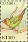 Red-throated Parrotfinch Erythrura psittacea  2000 Birds of the world Sheet