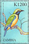Orange-bellied Leafbird Chloropsis hardwickii  2000 Birds of the world Sheet