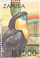 Keel-billed Toucan Ramphastos sulfuratus  2000 Birds of the tropics 8v sheet