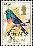 Vanikoro Flycatcher Myiagra vanikorensis  1986 Overprint OHMS on 1984.03-05 