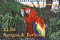 Scarlet Macaw Ara macao  2001 Vanishing species of the Caribbean 4v sheet