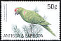 Thick-billed Parrot Rhynchopsitta pachyrhyncha  2002 Fauna and flora of the Caribbean 4v set