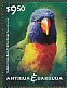 Rainbow Lorikeet Trichoglossus moluccanus  2014 Parrots Sheet