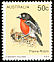 Flame Robin Petroica phoenicea  1979 Australian birds 