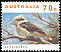 Laughing Kookaburra Dacelo novaeguineae  1993 Australian wildlife AUSTRALIA in orange