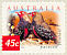 Painted Finch Emblema pictum  2001 Nature of Australia - Desert birds Strip, sa, p 11½x11, SNP