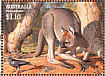 Australian Raven Corvus coronoides  2008 Megafauna Prestige booklet